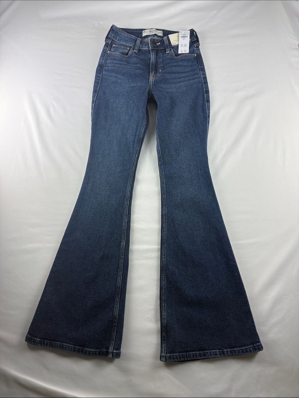 Hollister High Rise Flare Jeans Women's Size 23 NWT Stretch Denim